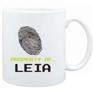  Mug White  Property of _ Leia   Fingerprint  Female 