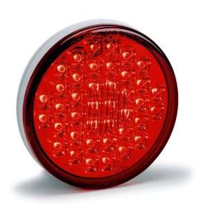   1002 LED Lamp Light   4 Round Tail / Brake Light Red (ea) Automotive