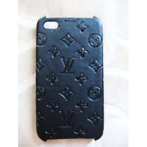   Leather Monogram for iPhone 4 Hard Back Case Cover 