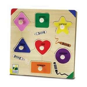  LEARNING JOURNEY LIFT & DISCOVER 10MM WOOD PUZZLECOLORS & SHAPES 