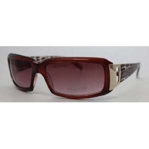 Kenneth Cole Reaction Sunglass Wine Rectangle Fashion Plastic, Brown 