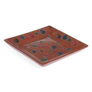 Soapstone Brown Dish Square   Swirl Design Kisii For You Dish [Square 