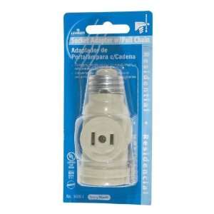  Leviton L11 1406 I 2 Outlet Lamp Socket & Pull Chain 