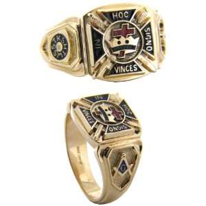 Knights Templar Ring   14k Gold/14kt yellow gold Jewelry
