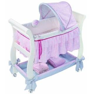   Infant Mothes Touch Soothing Bassinet, Pink/White, 0 4 Months: Baby
