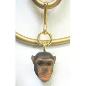 Chimpanzee Figurine Zipper Pull Charm 