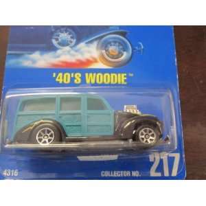   217 1991 Hot Wheels All Blue Card with 7 spoke Wheels: Everything Else