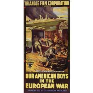   Boys in the European War   Movie Poster   27 x 40