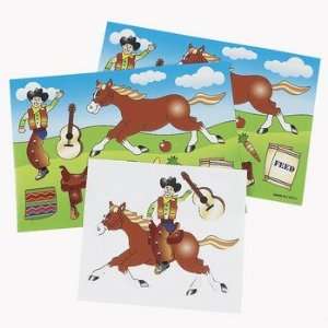  12 Make A Horse Sticker Sheets: Toys & Games