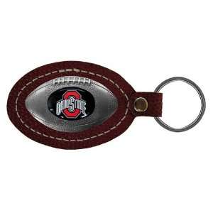   Ohio State Buckeyes NCAA Leather Football Key Tag: Sports & Outdoors