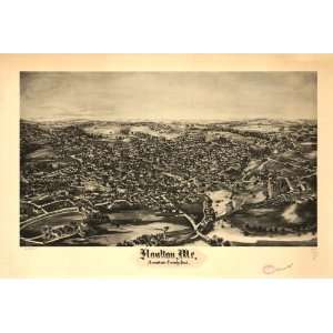   Panoramic Map Houlton, Me. Aroostook County seat.: Home & Kitchen