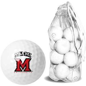  Miami Of Ohio Redhawks 15 Golf Ball Clear Pack Sports 
