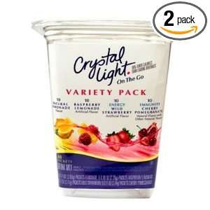 Crystal Light on the Go Variety Pack   44ct Plastic Tub (Pack of 2 