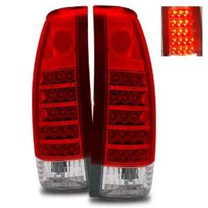    88 98 Chevy Full Size Red/Clear LED Tail Lights: Automotive