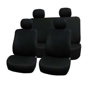    FH FB050114 Flat Cloth Car Seat Covers Black Color Automotive