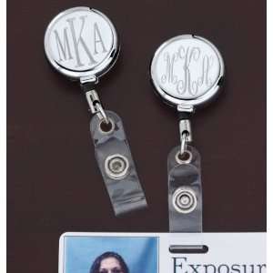  Engraved Retractable ID Badge Holder: Office Products