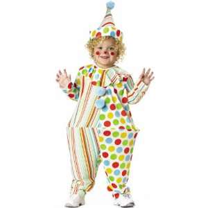    Childs Toddler Hooped Circus Clown Costume (2 4T): Toys & Games