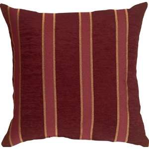  Pillow Decor   Traditional Stripes in Wine 16x16 Decorative Pillow 