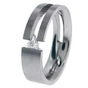   Jewelry Rings 316L Stainless Steel Tension Set, Big and Tall   Size 13