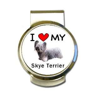 I Love My Skye Terrier Money Clip