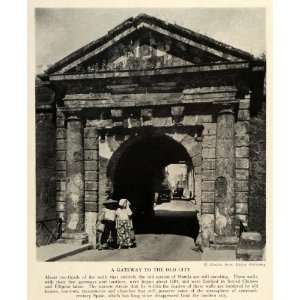  1931 Print Gateway Old City Manila Philippines Forced 