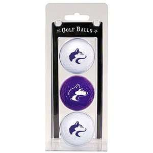   Huskies Pack Of 3 Golf Balls From Team Golf