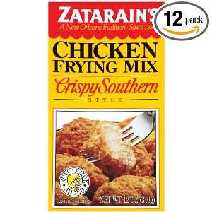 ZATARAINS Frying Mix, Crispy Chicken, 12 Ounce (Pack of 12)  
