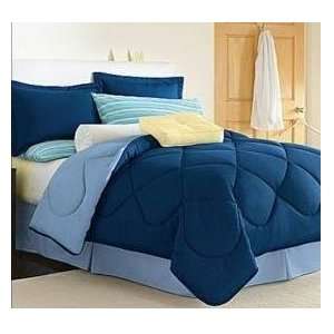   Pillow, Towels, Sac  Navy/Lt.Blue Twin XL   10Pc Set