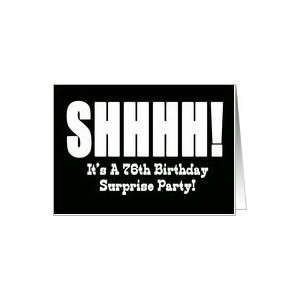  76th Birthday Surprise Party Invitation Card: Toys & Games