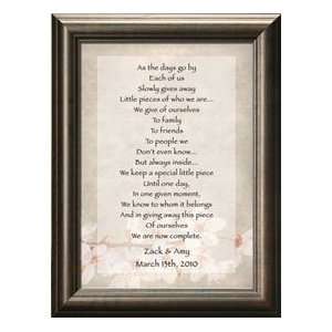 Personalized Wedding Framed Print:  Home & Kitchen