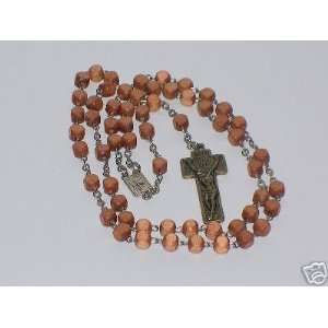  Wooden Cubic Shape Beads Rosary 11 Long 