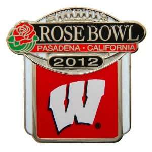  NCAA Wisconsin Badgers 2012 Rose Bowl Pin