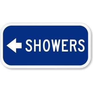  Showers (with Left Arrow) Diamond Grade Sign, 12 x 6 