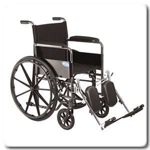 Manual Wheelchair  18 x 16 In. with Perm Arms and Legrests