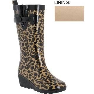   Rain Boot,Cheetah,10 M US Chooka Womens Cheetah Dual Buckle Rain Boot