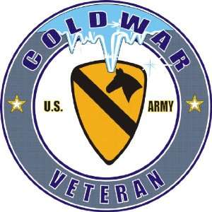 United States Army 1st Cavalry Division Cold War Veteran Decal Sticker 