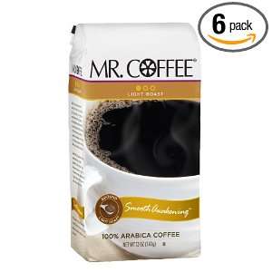 Mr. Coffee Smooth Awakening, Ground Coffee, 12 Ounce Bags (Pack of 6 
