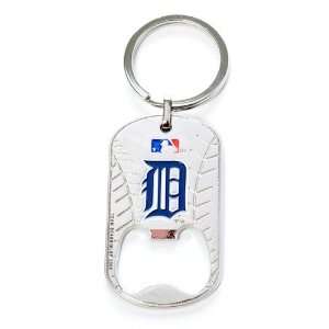  Detroit Tigers Dog Tag Bottle Opener Keychain: Sports 
