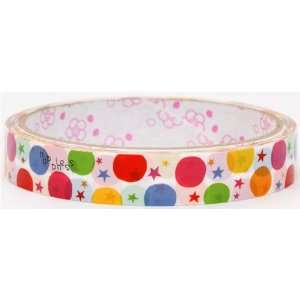  cute Deco Scotch Tape many colourful dots stars Toys 