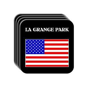  US Flag   La Grange Park, Illinois (IL) Set of 4 Mini 