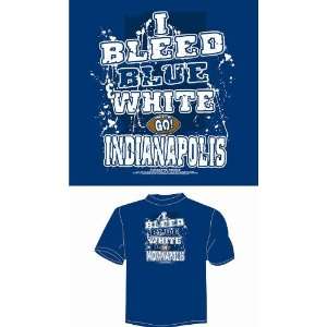  Select AT 1IBleedIND Blue I Bleed Blue and White   GO Indianapolis T 