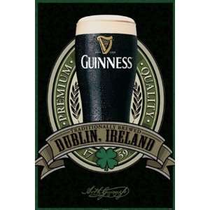   Irish Beer College Drinking Poster 24 x 36 inches: Home & Kitchen