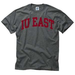  IU East Red Wolves Dark Heather Arch T Shirt Sports 