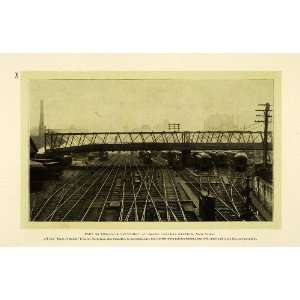  1905 Print Trackage Grand Central Terminal New York 