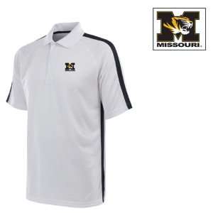 Missouri Revel Performance Polo Shirt (White)  Sports 