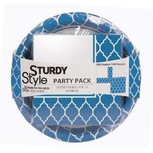  Sturdy Paper Plates and Napkins Party Packs   Blue: Toys 