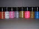 nyx cosmetics glitter powder pick six colors 
