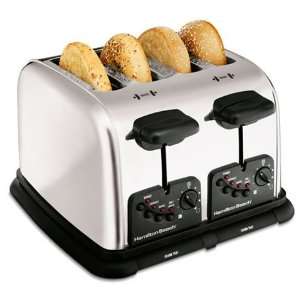  Hamilton Beach Chrome Extra Wide Toaster: Kitchen & Dining