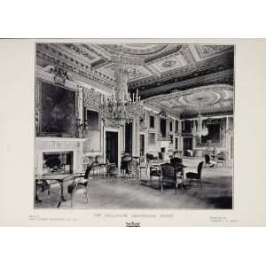 1904 Print Ballroom Devonshire House Mansion London   Original Print