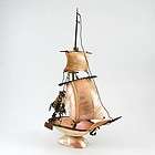 Antique French Palais Royale Mother of Pearl Ship 19C